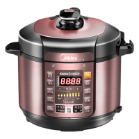 美的(Midea)电压力锅 MY-YL60Simple101 6L容量 一锅双胆 大火力浓香 微电脑按键式3-6人压力锅