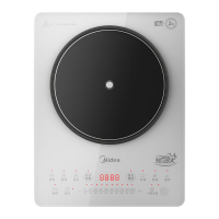 美的(Midea)电磁炉臻彩琉晶/铂钻面板恒匀火2200W大功率立体加热爆炒慢炖380MM大面板22RB13[配汤锅]