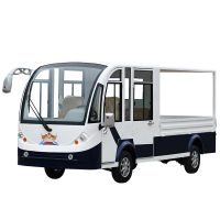 雷宾4-5座电动货车四轮半封闭观光车巡逻车营区工厂带斗皮卡拉货车
