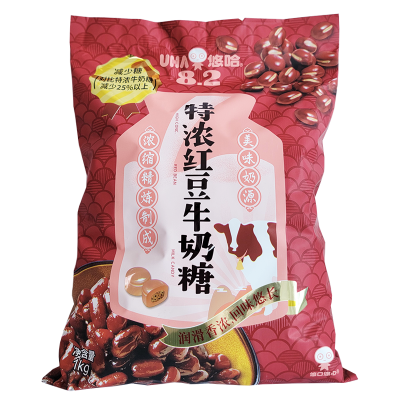 悠哈牛奶糖UHA特浓牛奶糖多口味结婚喜糖零食品袋装1000g