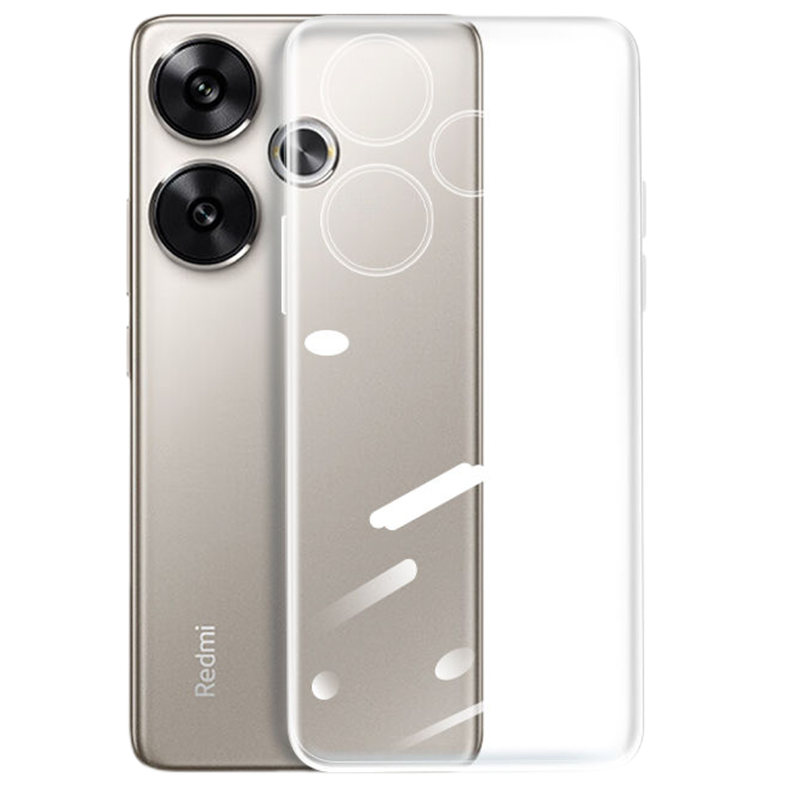 圣幻 红米tubro3透明磨砂手感红米tubro3透明壳镜头全包边防摔超薄保护壳防摔原机手感