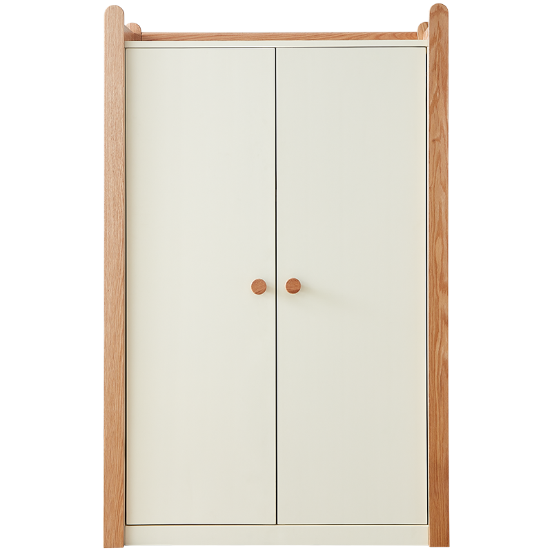 全友家居实木儿童衣柜简约现代卧室二门衣柜大容量储物柜子