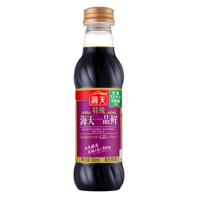 海天 一品鲜系列 生抽酱油[特级酱油]500ml 提鲜上色中华老字号