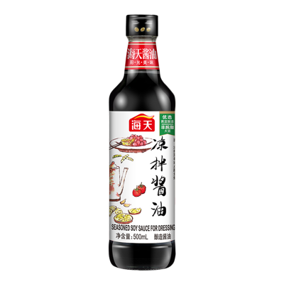 海天凉拌酱油500ml家用凉拌菜专用酱油沙拉汁炒菜调料火锅点蘸凉拌料