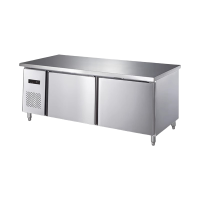 120x60x80cm冷藏工作台保鲜冷冻冰柜冰箱商用双温奶茶设备全套饮品水吧操作台