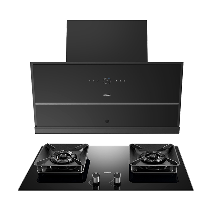 [灵犀系统]老板(ROBAM)变频烟灶套餐两件套侧吸触控式26立方抽油烟机+5.2kW灶具厨电套装29A9S+57B6D