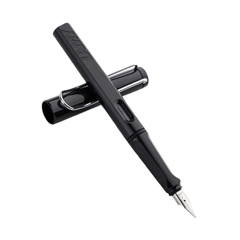 凌美钢笔学生成人练字文具墨水笔炫黑色F尖0.7mm