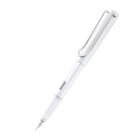凌美钢笔学生成人练字文具墨水笔雪白色F尖0.7mm