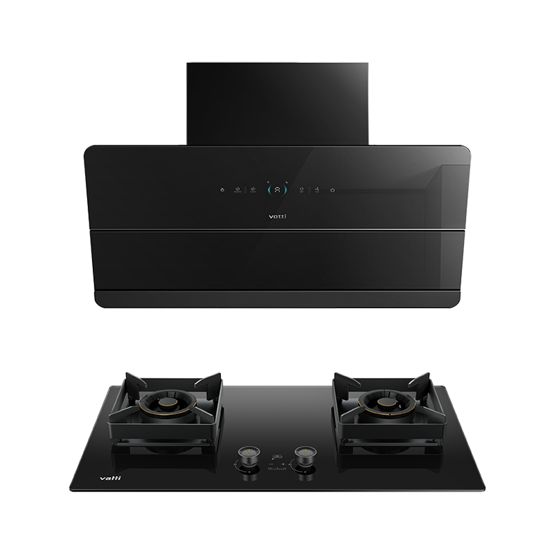 华帝(vatti)官方[小旋风系列A1M]侧吸式超薄烟灶套装 i11A1M+73B变频24风量大吸力 降噪家用挥手智控