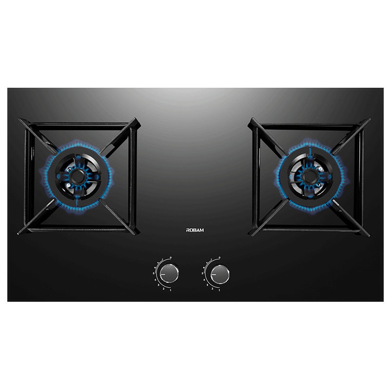 老板(ROBAM) 燃气灶 4.7kW 煤气灶 老板燃气灶 单灶具 双眼灶 燃气灶嵌入式 灶台 天然气灶37B5X
