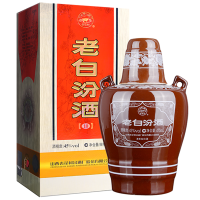 [官方正品]山西杏花村酒 老白汾酒45度坛汾475mL*1瓶盒装清香型纯粮食白酒