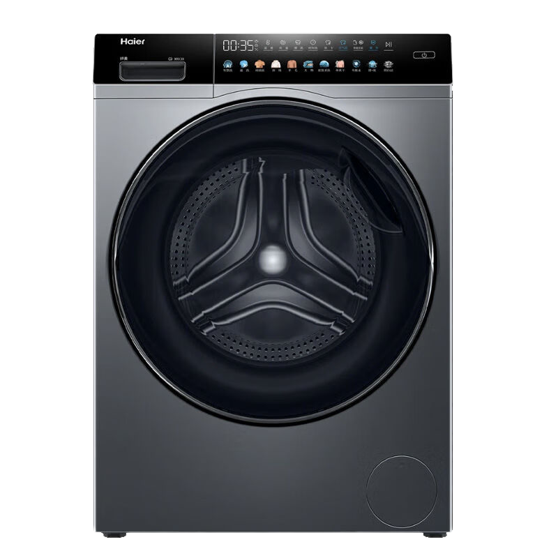 海尔(Haier)滚筒洗衣机10公斤容量洗烘一体精华洗2.0超薄直驱 智能投放 XQG100-HBD14166PROL
