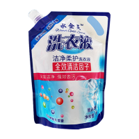 水金灵香氛洗衣液薰衣草持久留香去污渍护色去汗臭异味1KG袋装