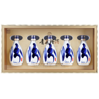 [官方正品]山西杏花村汾酒 53度青花30汾酒150mL*5瓶清香型国产酒