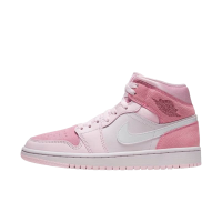 耐克(NIKE) 乔丹AJ1板鞋女子运动鞋冬季新款樱花粉中帮 CW5379-600