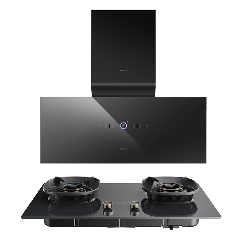 华帝(vatti)变频超薄烟灶套餐i11X10H+308L 极光灰烟灶联动套装 双腔侧吸式26立方大吸力油烟机一键自清洁