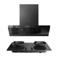 华帝(vatti)[大飞碟S55]超薄三腔欧式顶侧一体抽油烟机变频27风量5.2kW烟灶联动套装i11S55+309L