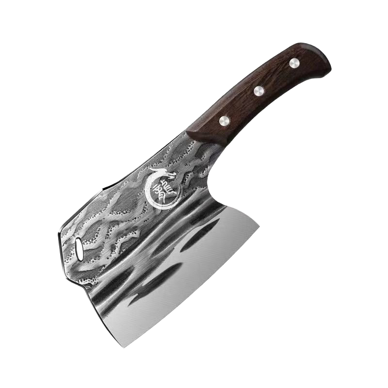 龙泉锻打砍骨头专用刀屠夫商用斩骨刀剁骨刀斧头重型坎大骨刀家用7163