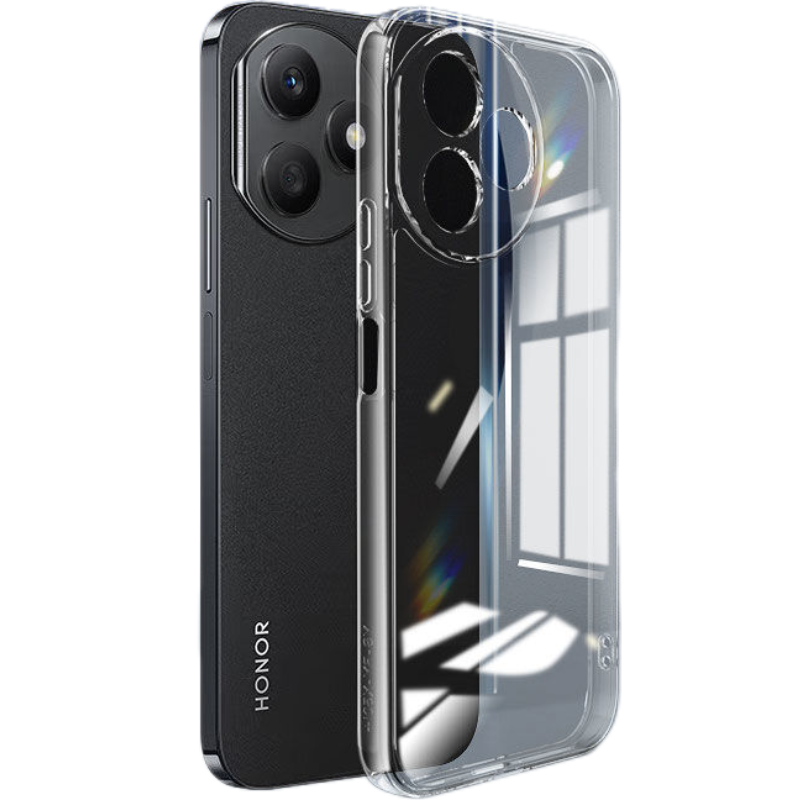 圣幻适用荣耀x50i+透明磨砂手感荣耀x50透明壳荣耀x50pro全包边防摔超薄保护壳