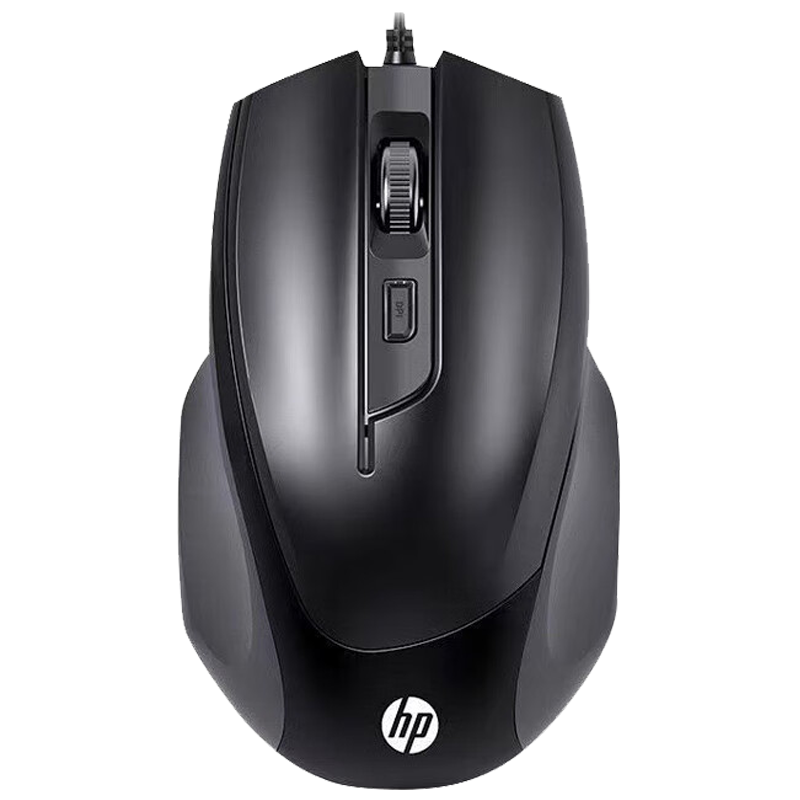 惠普(hp)鼠标有线办公游戏家用笔记本台式电脑通用 4档DPI可调 人体工学 USB接口 即插即用 防滑滚轮 M150