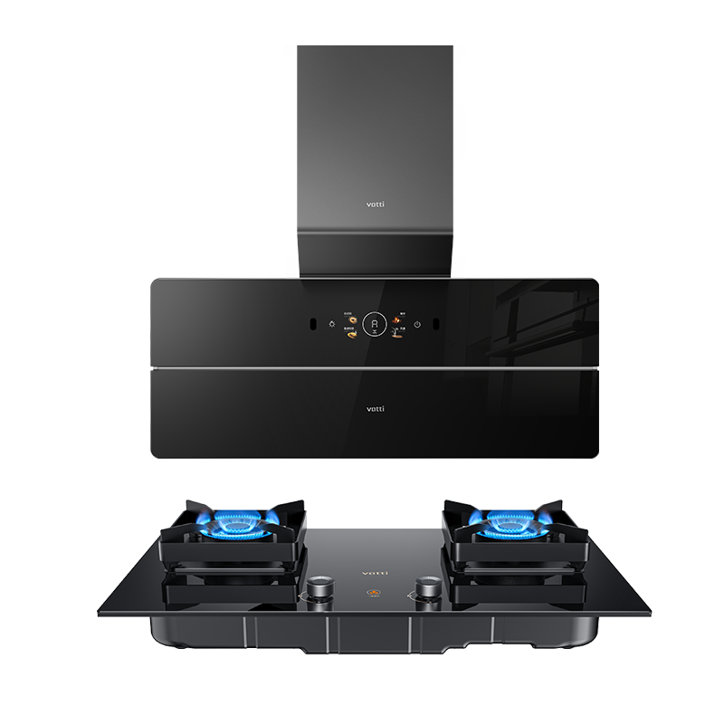 华帝(vatti)烟灶套餐超薄抽油烟机X5 pro降噪家用变频双腔近吸26风量侧吸式X5S+95B烟灶联动套装(天然气)