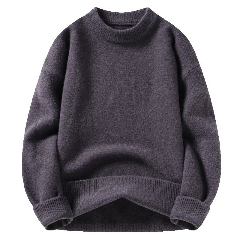 伊夫狼爪(YIFULANGZHUA)2024年新款简约圆领卫衣男款秋冬季美式套头上衣男