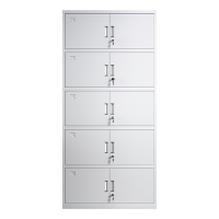 乙壬收纳柜财务档案柜资料柜加厚文件柜办公室带锁铁皮柜通五节文件柜
