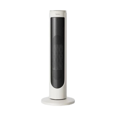美的(Midea)智能语音取暖器家用小型立式节能暖风机冬季小太阳电暖器浴室HFU20LHR 白色