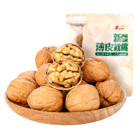 尕哈其娜 新疆纸皮核桃阿克苏薄壳手剥干货大核桃428g*1袋[新老包装随机发货]