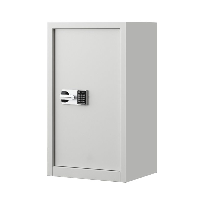 乙壬指纹电子保密柜钢制密码文件柜档案柜办公柜矮柜保密资料柜 单门白色:国保锁