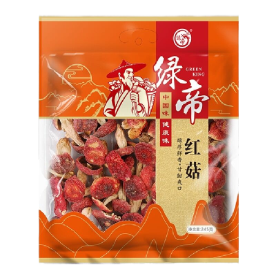 绿帝(GREEN KING)山珍干货 红菇 245g