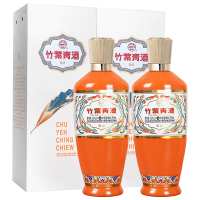 [官方正品]山西杏花村汾酒 53度电商版竹叶青酒 350ml*2 瓶装玻瓶露酒
