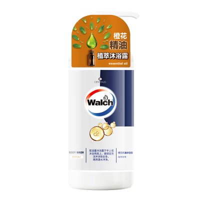 威露士橙花精油沐浴露600ml 焕活肌肤 香味持久 男女通用 滋润柔肤 天然植物提取双重保湿
