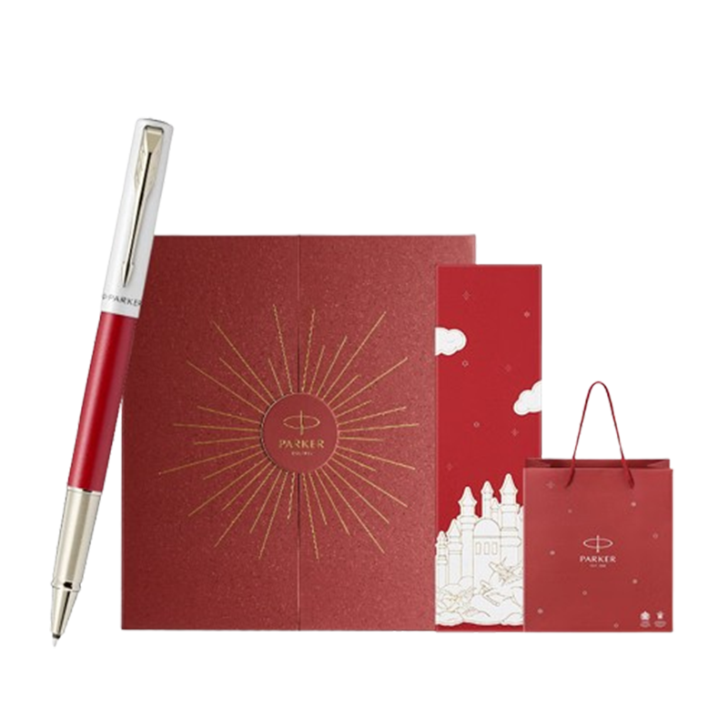 派克宝珠笔M尖签字笔商务送礼威雅XL律动红宝珠笔梦笔生花礼盒