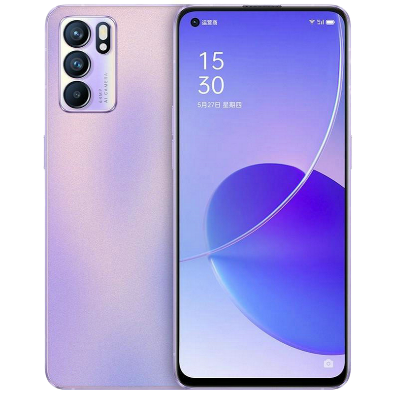 [二手9成新]OPPO Reno6 星黛紫 8G+128G 全网通安卓手机6.55英寸屏天玑900双卡拍照娱乐5G手机