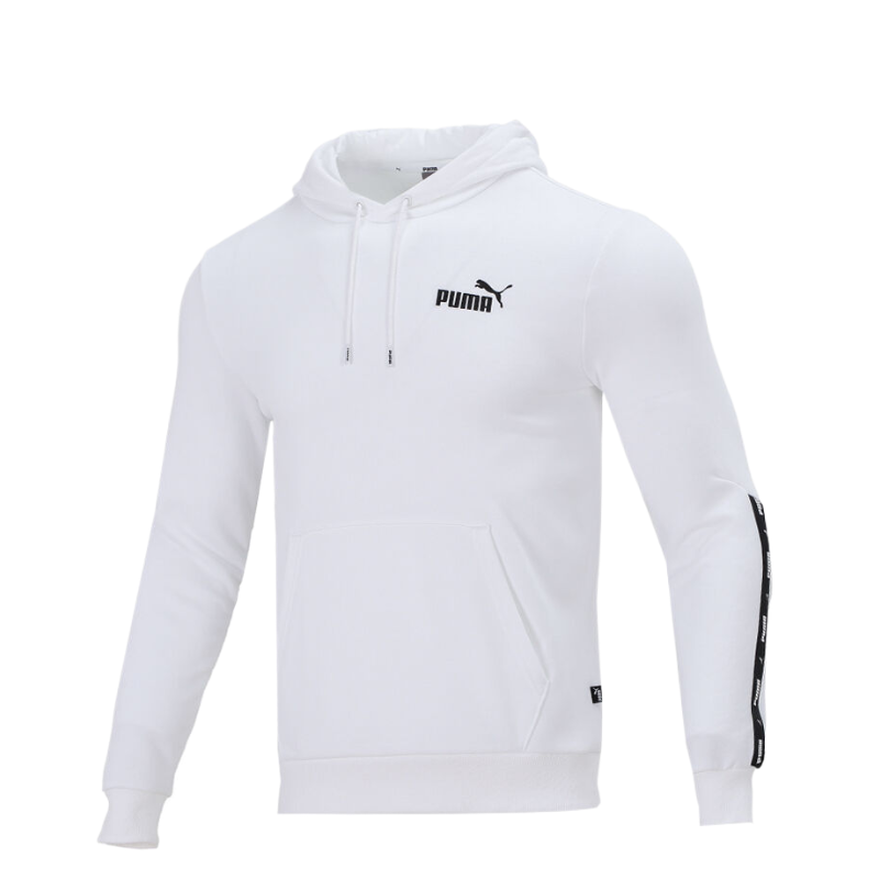 彪马(PUMA)男新款休闲透气运动服户外出行上衣简约连帽卫衣套头衫849590-02 ZP