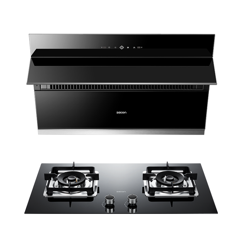 帅康(sacon)油烟机灶具套餐侧吸式20立方厨电套装抽油烟机燃气灶烟灶套餐液化气S8707S+71B(S8807S同款