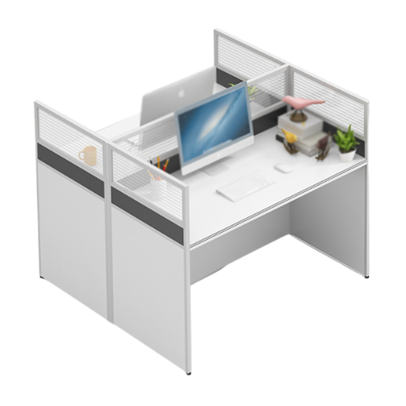 铭威盾简约现代隔断四人位屏风卡座工作位职员办公桌椅组合办公家具工字型两人位不带柜