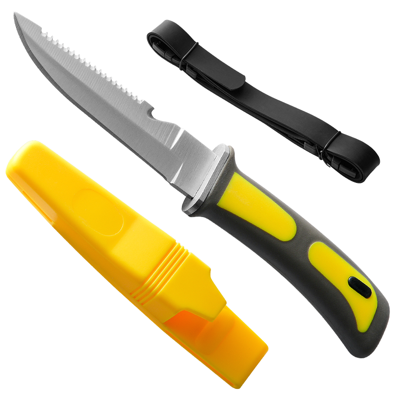 阳江多功能刀水果刀潜水刀小直刀绑腿刀野外户外常备刀收藏刀7163