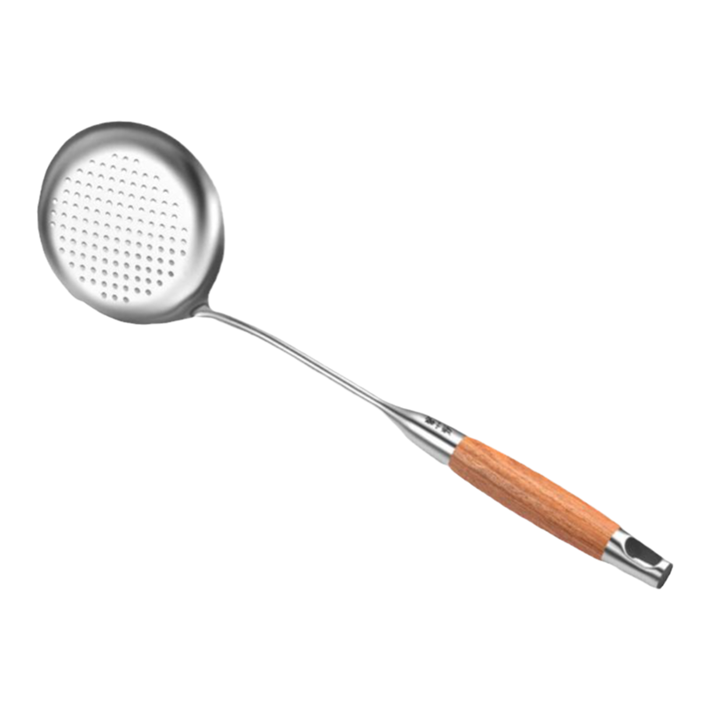 张小泉不锈钢漏勺家用厨房过滤网勺商用火锅油炸笊篱饺捞面勺8138