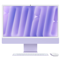 Apple/苹果AI电脑/2024款 iMac 24英寸紫色4.5K屏 M4(10+10核) 24G 512G一体式