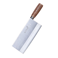 十八子作菜刀复合钢刀具耐滑花梨木柄名典2号桑刀F208-2