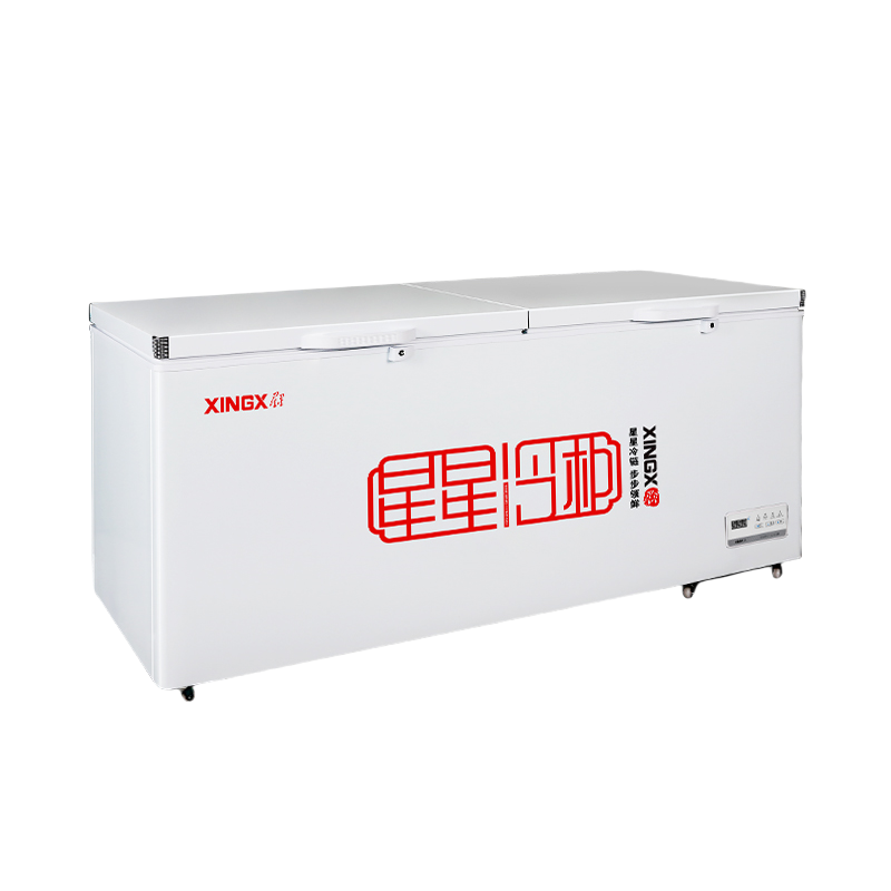 星星BD/BC-888GD 865升冰柜商用大容量全冷冻全冷藏单温卧式冰箱 保鲜冷柜海鲜冻肉速冻柜
