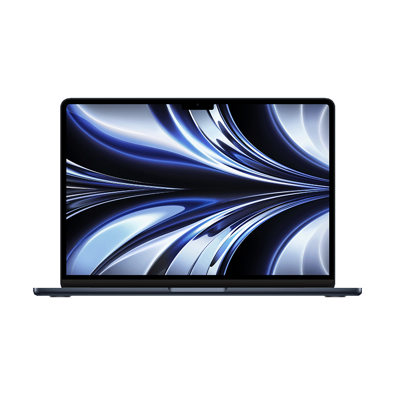 24款 MacBook Air 13.6寸 M2 笔记本电脑 8核中央处理器和8核图形处理器 16G 256G 午夜色
