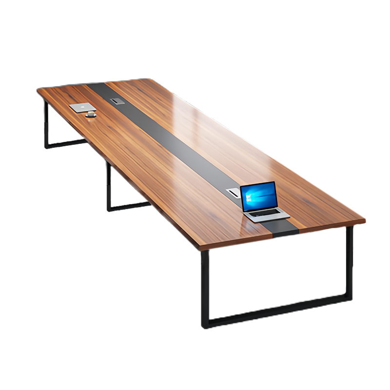 风雷动会议桌长桌简约现代工作台会议室长条桌办公桌椅组合3.5*1.4(米)