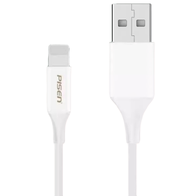品胜数据线适用苹果1314手机抗折断充电线iPhone12pro11Max X 8 7plus 6s 六 Xs白色1米
