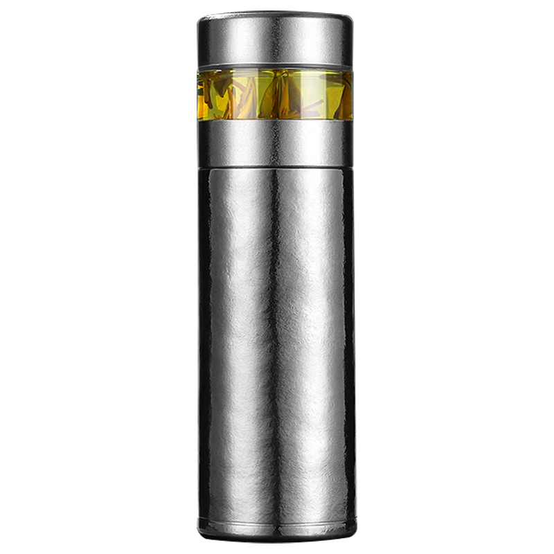 壹滴水(edish)纯钛保温杯 JLY-1106B 冰川银 470ml