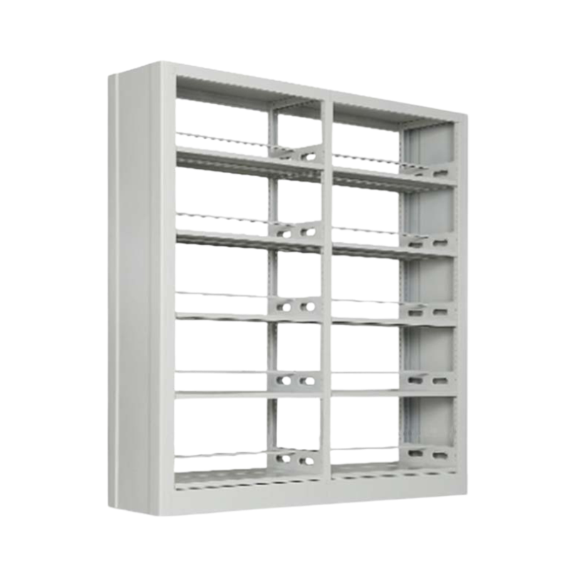 DXBG钢制书架置物架图书馆双面五层书架书店阅览室学校档案架资料架一主架+ 一副架