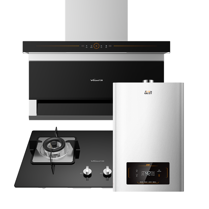 万和 厨电套装 烟灶套餐 万和三件套 22吸力烟灶三套装 烟灶套餐 万和厨电套餐WL730+B7+BS216 天然气