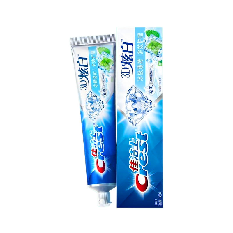 佳洁士3D炫白牙膏双效去渍减轻口臭口气清新成人家庭组合实惠装装